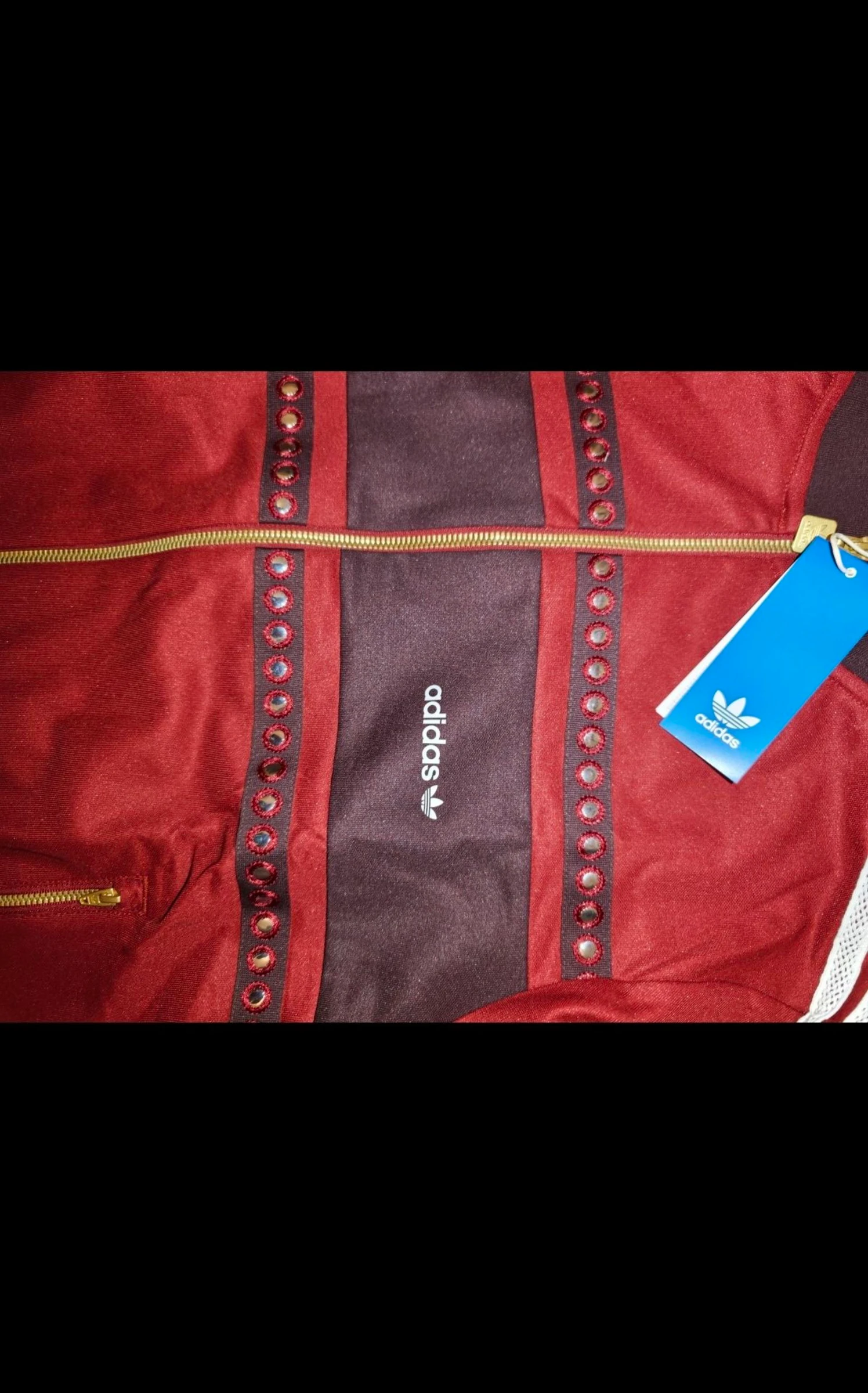 Chaqueta roja Adidas Track Top unisex talla S – photo 3